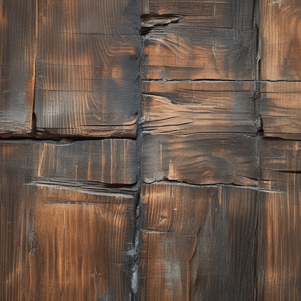 Abstrakcyjne zdjęcie ludzkiej dłoni dotykającej drewnianej powierzchni z delikatnymi refleksami światła, ukazujące fakturę skóry i wood grain w ciepłej tonacji brązowo-bursztynowej